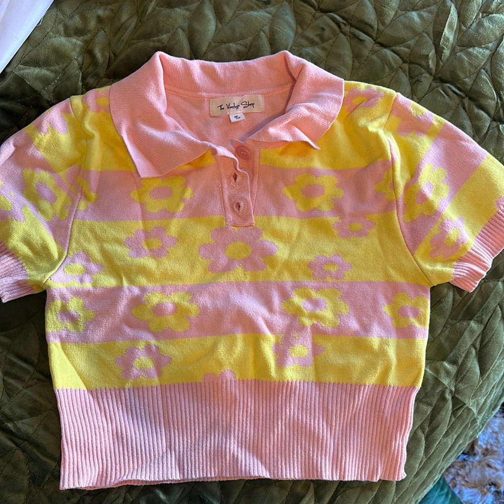 Vintage crop polo